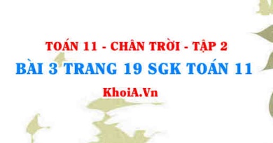 Bài 3 trang 19 Toán 11 Tập 2 Chân trời sáng tạo